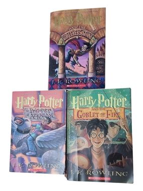 Harry Potter Book Bundle Vols 1 3 4 Scholastic PB